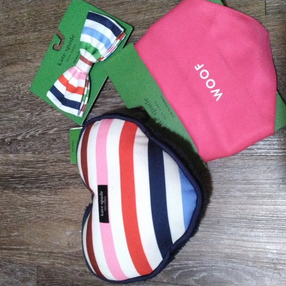 kate spade Other - NWT: KATE SPADE; 3 PC. AVENTURE STRIPE ♡ CHEW TOY, ●▪︎● TIE & COLORBLOCK BANDANA